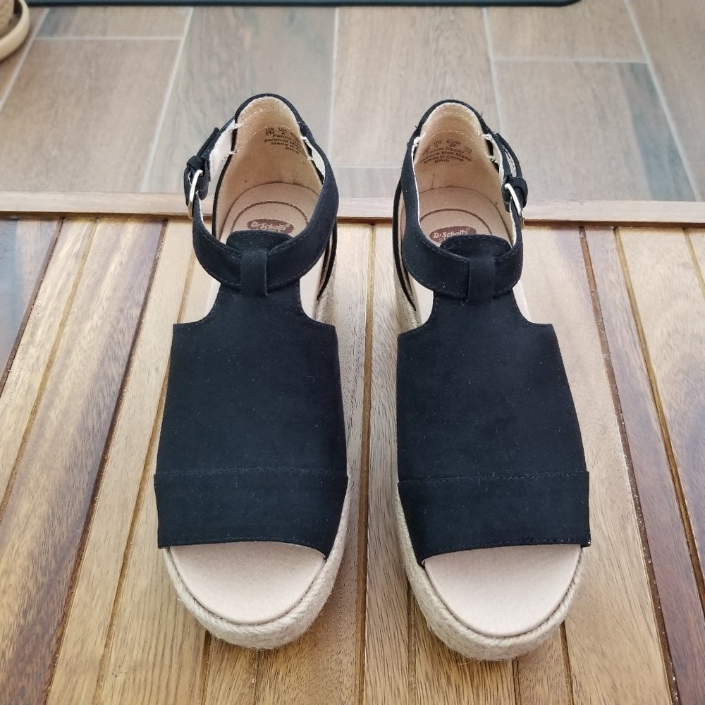 Dr. Scholl's Brie Platform Wedge - peep toe